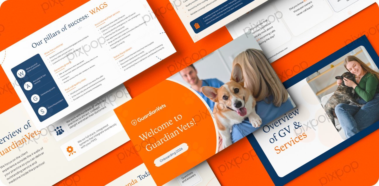 GuardianVets onboarding deck spreads