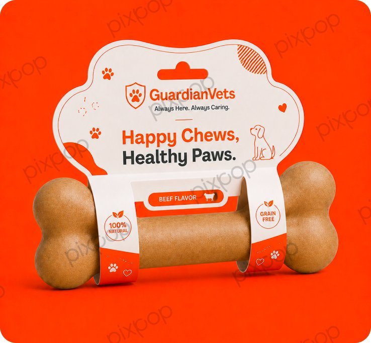 Happy Chews bone treat packaging